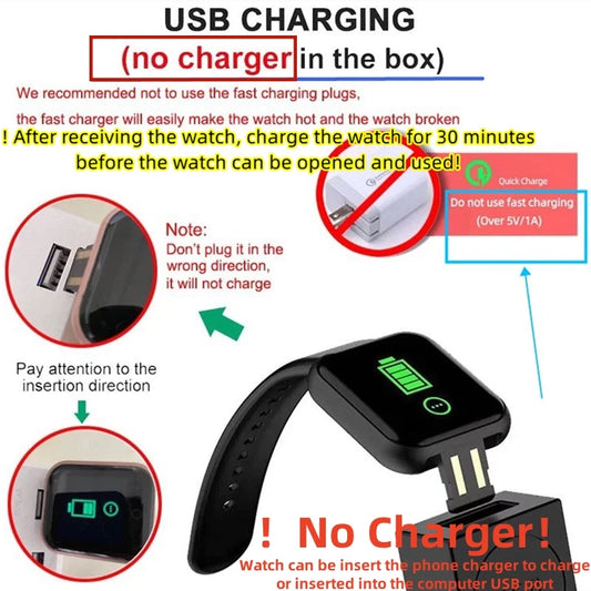 Smartwatch Deportivo con Bluetooth, Monitor de Salud y Notificaciones 📱⌚