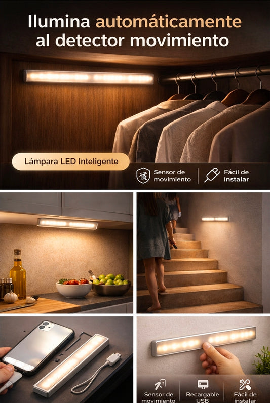 Lámpara LED con sensor de movimiento